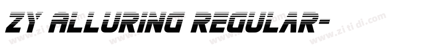 ZY Alluring Regular字体转换